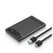 Transparent Gray HDD Case for Hard Box 2.5 Inch HDD Enclosure SATA to USB 3.0 Type-C 3.1 External Hard Drive Case